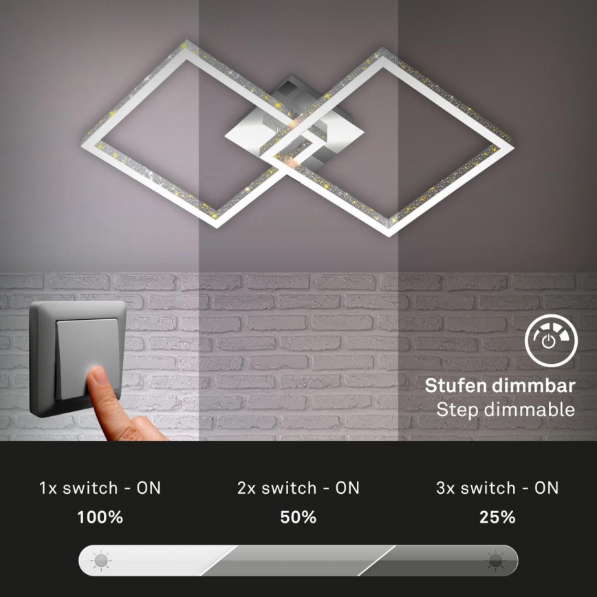 Briloner 3751-019 - LED Hämardatav laevalgusti FRAME LED/20W/230V läikiv kroom