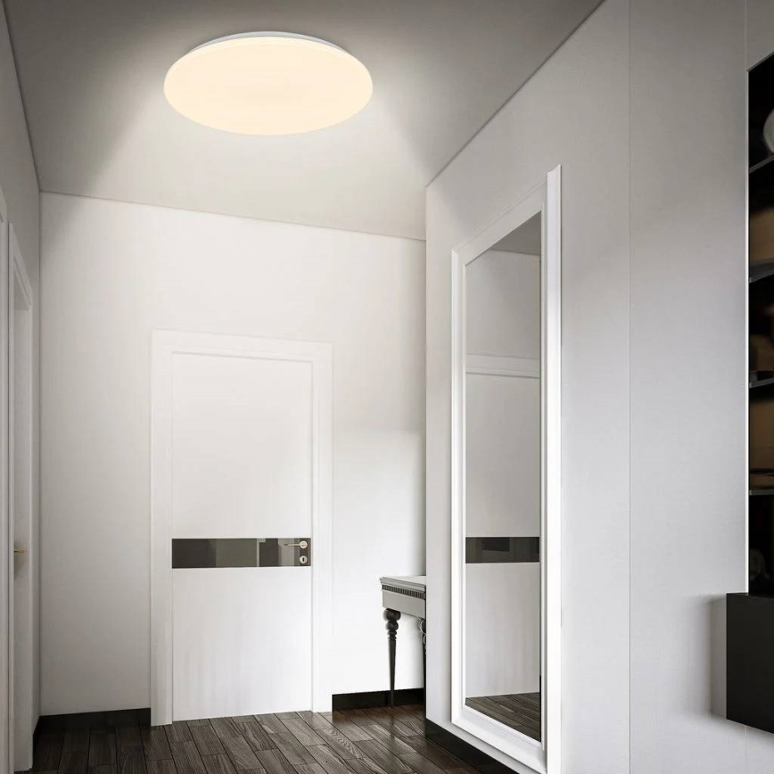 Briloner 3828-016 - LED-vannitoa laelamp liikumisanduriga WALK LED/24W/230V IP54, läbimõõt 35 cm, valge