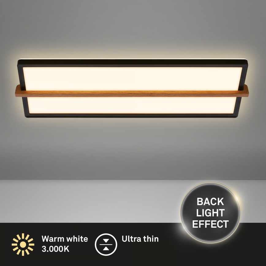 Briloner 3846015 - REMSA LED-laelamp 22W/230V 3000K 60,5x20 cm must