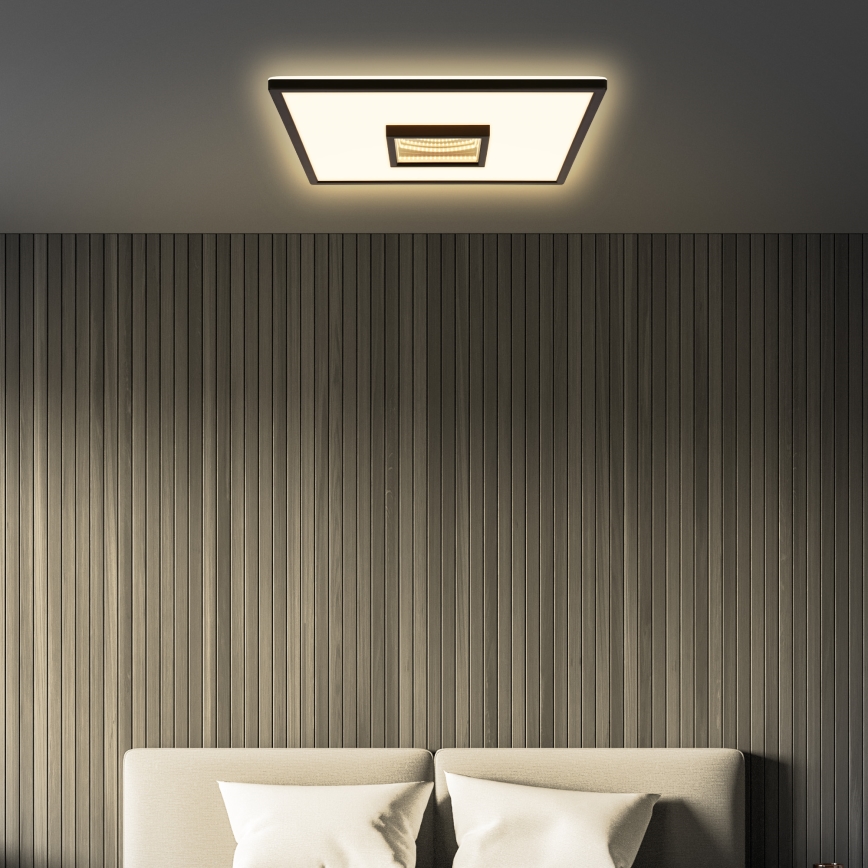 Briloner 3848015 - LED laelamp TORO LED/18W/230V 42x42 cm must