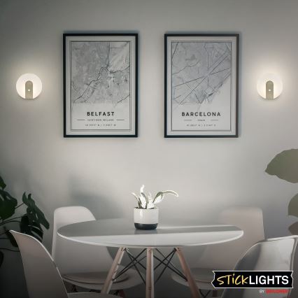 Briloner 3889012 - LED laetav seinavalgusti liikumis- ja hämarusanduriga TARO LED/2,5W/5V 1800 mAh mattkroom