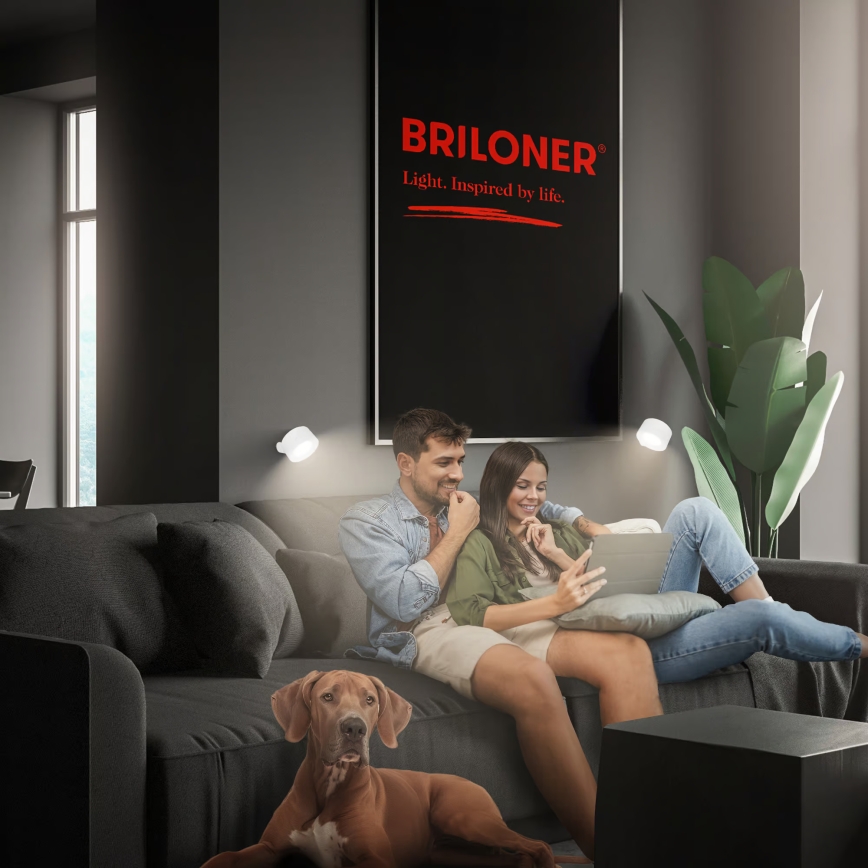 Briloner 3896016 - LED hämardatav laetav seinavalgusti TARI LED/1,6W/5V 1500 mAh valge