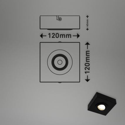 Briloner 3996015 - LED Kohtvalgusti CTS LED/4W/230V 2700/4000K must
