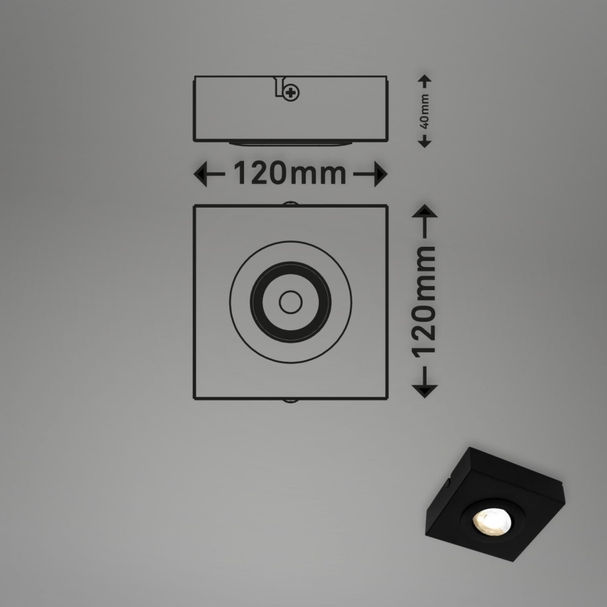 Briloner 3996015 - LED Kohtvalgusti CTS LED/4W/230V 2700/4000K must