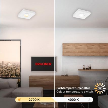 Briloner 3996016 - LED Kohtvalgusti CTS LED/4W/230V 2700/4000K valge