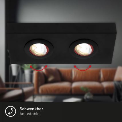 Briloner 3996025 - LED Kohtvalgusti CTS 2xLED/4W/230V 2700/4000K must