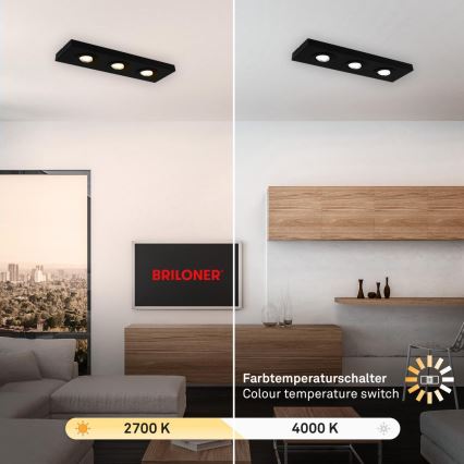 Briloner 3996035 - LED Kohtvalgusti CTS 3xLED/4W/230V 2700/4000K must