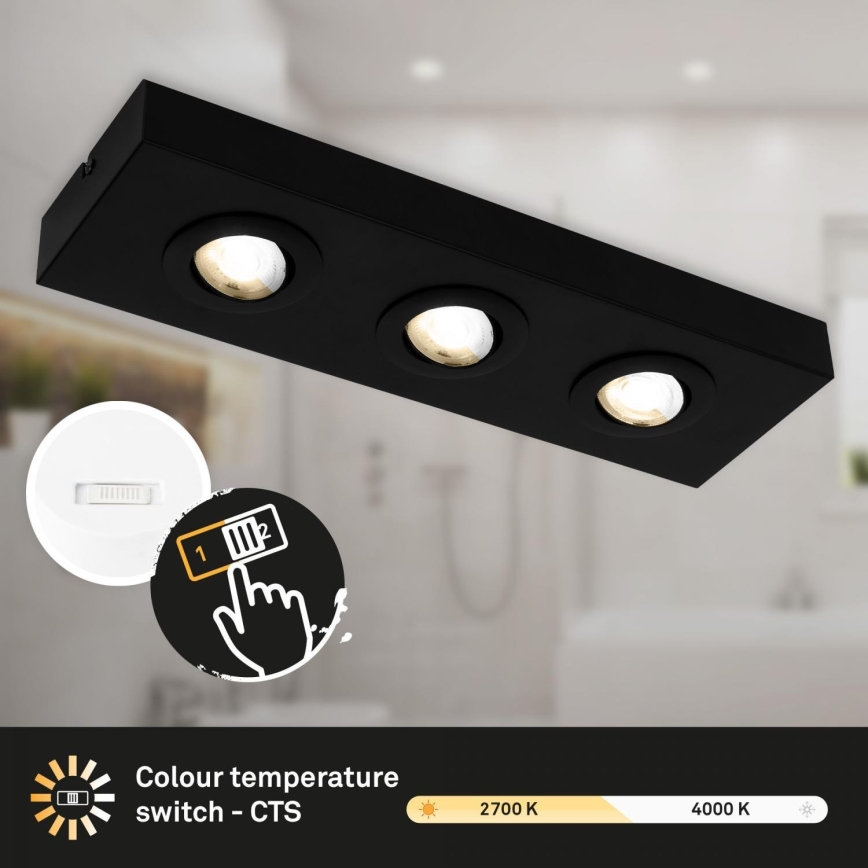 Briloner 3996035 - LED Kohtvalgusti CTS 3xLED/4W/230V 2700/4000K must