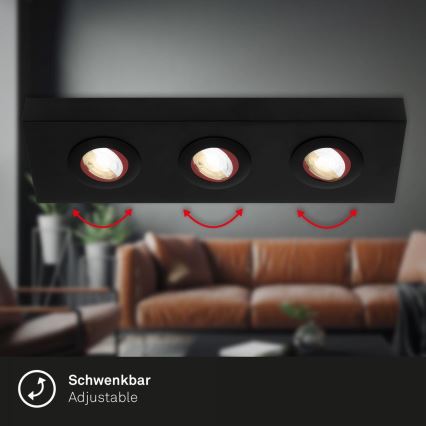 Briloner 3996035 - LED Kohtvalgusti CTS 3xLED/4W/230V 2700/4000K must