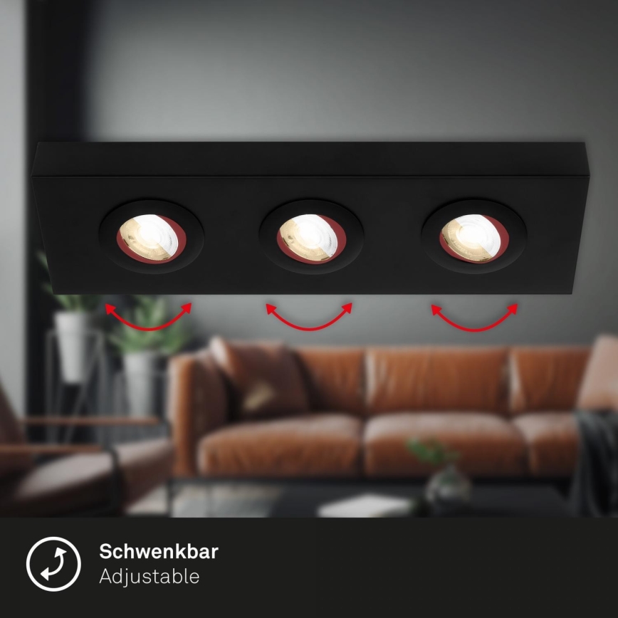 Briloner 3996035 - LED Kohtvalgusti CTS 3xLED/4W/230V 2700/4000K must