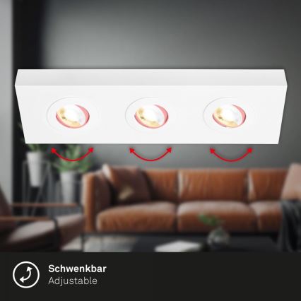 Briloner 3996036 - LED Kohtvalgusti CTS 3xLED/4W/230V 2700/4000K valge