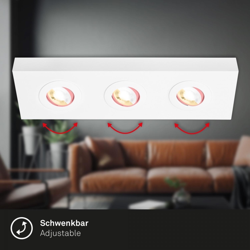 Briloner 3996036 - LED Kohtvalgusti CTS 3xLED/4W/230V 2700/4000K valge
