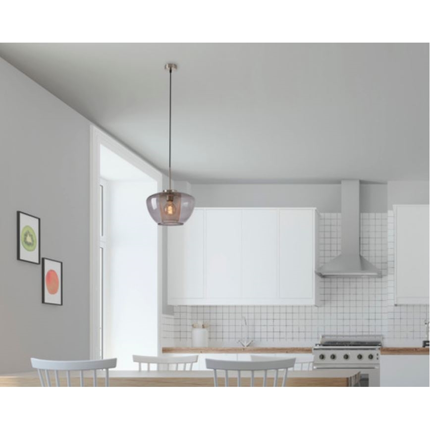 Briloner 4016-014 - Ripplamp kaabliga SEVENTIES 1xE27/40W/230V suitsuhall