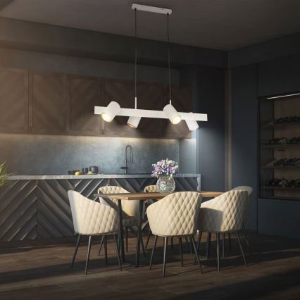 Briloner 4058044 - kaabliga rippvalgusti ERA 4xGU10/10W/230V kreemjas