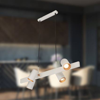 Briloner 4058044 - kaabliga rippvalgusti ERA 4xGU10/10W/230V kreemjas