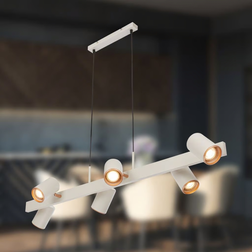 Briloner 4058064 - Ripplühter kaabliga ERA 6xGU10/10W/230V kreemjas