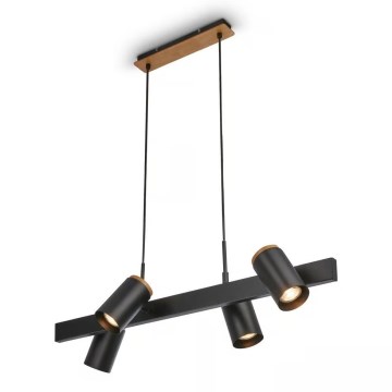 Briloner 4059045 - Rippvalgusti ERA kaabliga 4xGU10/10W/230V must