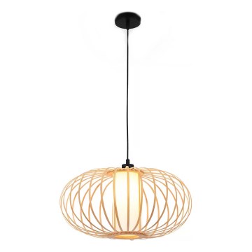 Briloner 4759011 - Ripplühter juhtmel 1xE27/10W/230V must/bambus