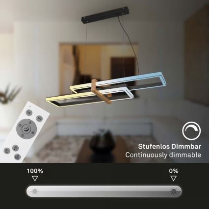 Briloner 4768015 - hämardatav LED-rippvalgusti juhtmel LED/44W/230V 2700-6500K 100 cm + kaugjuhtimispult