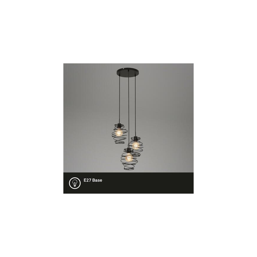 Briloner 4870-035 - Rippvalgusti kaabliga 3xE27/60W/230V