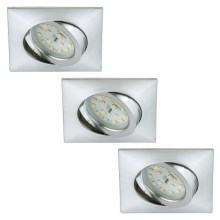 Briloner 6997-039 - Komlekt 3x LED Vannitoasüvivalgusti LED/5W/230V IP23