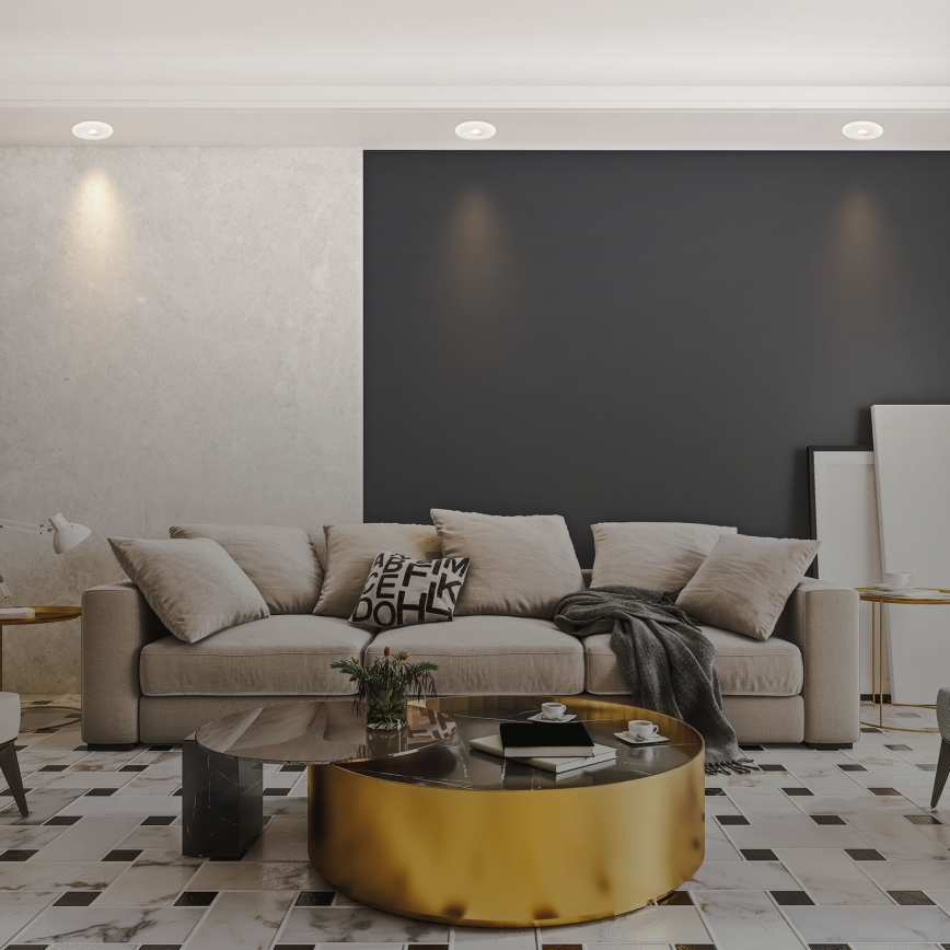 Briloner 7039036 - Komplekt 3× LED süvistatavad vannitoa laevalgustid, LED/5W/230V, IP44, valge