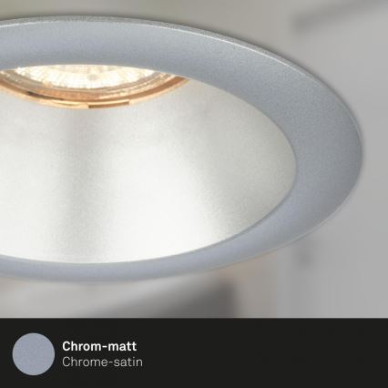 Briloner 7042-034 - KOMPLEKT 3x Süvistatav valgusti vannituppa 1xGU10/9W/230V IP23 hõbedane