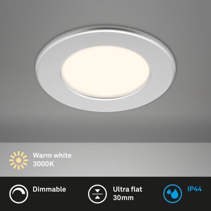 Briloner 7049014 - vannitoa süvistatav hämardatav laevalgusti LED/6W/230V 3000K IP44 mattkroom