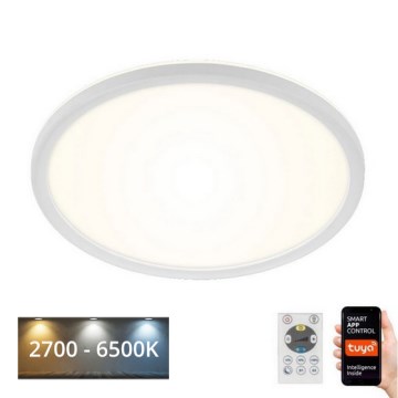 Briloner 7058-016 - LED Hämardatav valgusti SLIM LED/18W/230V 2700-6500K Wi-Fi Tuya + kaugjuhtimispult