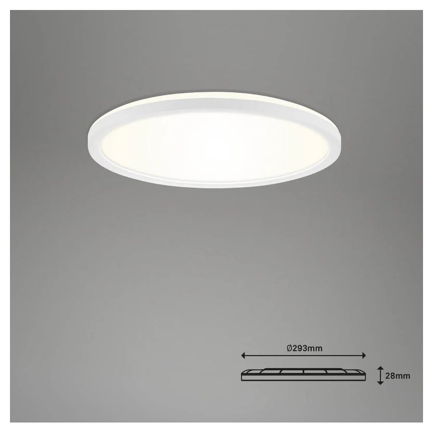 Briloner 7058-016 - LED Hämardatav valgusti SLIM LED/18W/230V 2700-6500K Wi-Fi Tuya + kaugjuhtimispult
