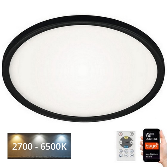 Briloner 7059-015 - LED Hämardatav laevalgusti SLIM LED/22W/230V 2700-6500K Wi-Fi Tuya + kaugjuhtimispult