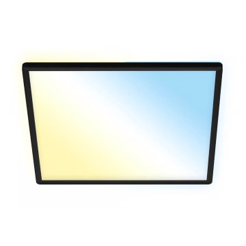 Briloner 7060-015 - LED hämardatav pinnapealne SLIM-paneel LED/22W/230V 2700-6500K 42x42 cm must Wi-Fi Tuya + kaugjuhtimispult