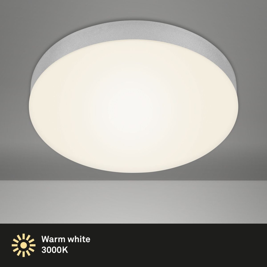 Briloner 7066-014 - LED Laevalgusti FLAME LED/21W/230V 3000K hõbedane d. 28,7 cm