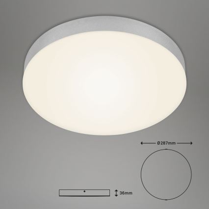 Briloner 7066-014 - LED Laevalgusti FLAME LED/21W/230V 3000K hõbedane d. 28,7 cm