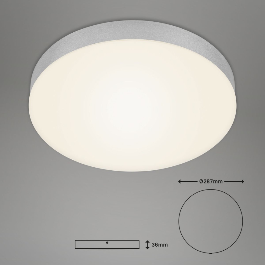 Briloner 7066-014 - LED Laevalgusti FLAME LED/21W/230V 3000K hõbedane d. 28,7 cm