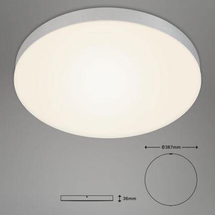 Briloner 7068-014 - LED Laevalgusti FLAME LED/24,5W/230V 3000K d. 38 cm hõbedane