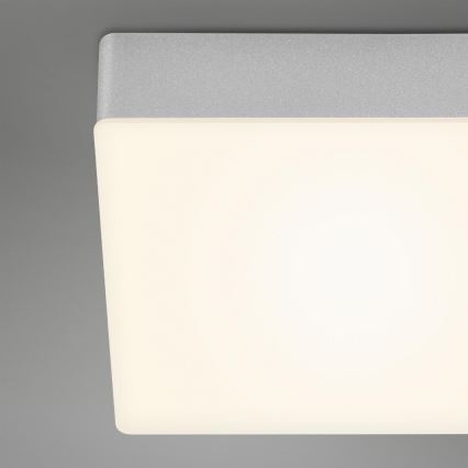 Briloner 7071-014 - LED Laevalgusti FLAME LED/21W/230V 3000K 28,7x28,7 cm hõbedane