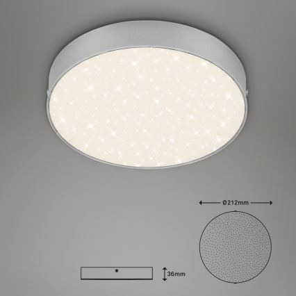 Briloner 7073-414 - LED Laevalgusti STAR SKY LED/16W/230V 4000K d. 21 cm hõbedane