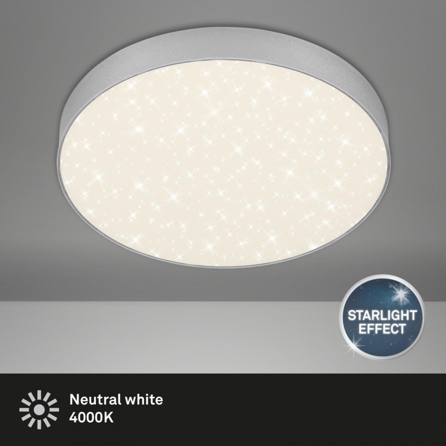 Briloner 7074-414 - LED Laevalgusti STAR SKY LED/21W/230V 4000K d. 28 cm hõbedane