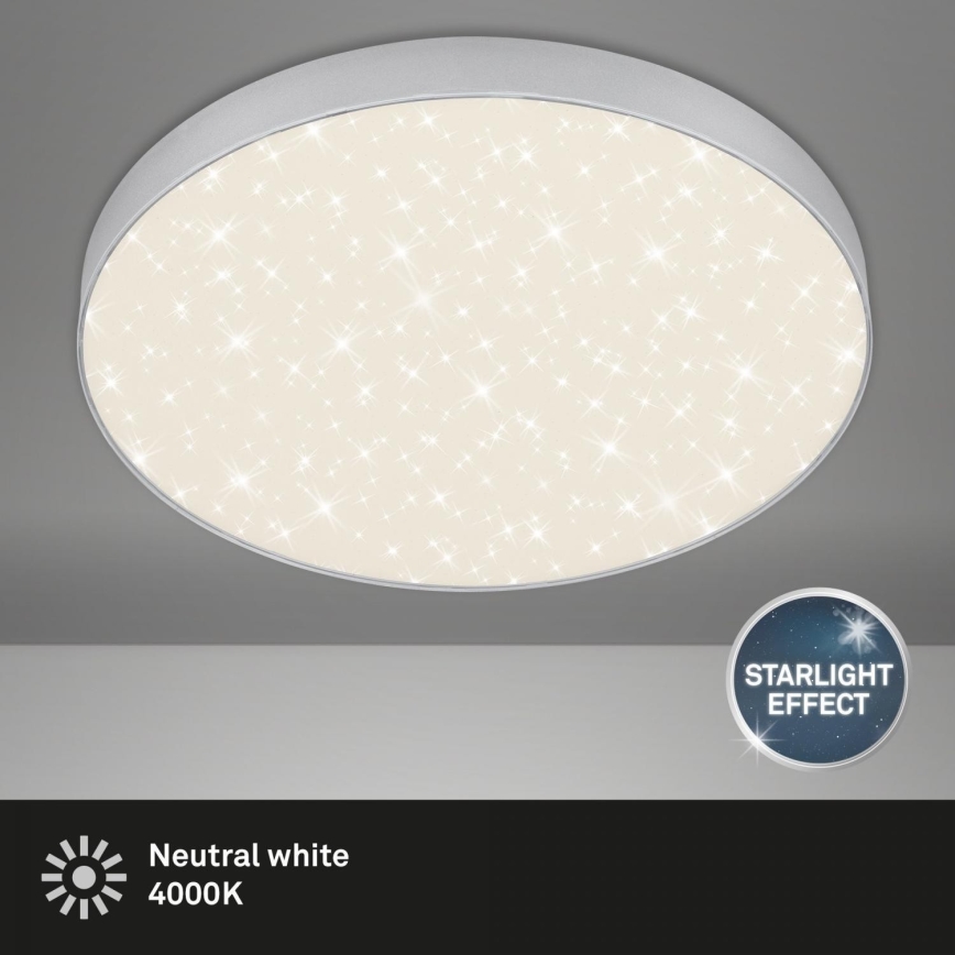 Briloner 7075-414 - LED Laevalgusti STAR SKY LED/24,5W/230V 4000K d. 38 cm hõbedane
