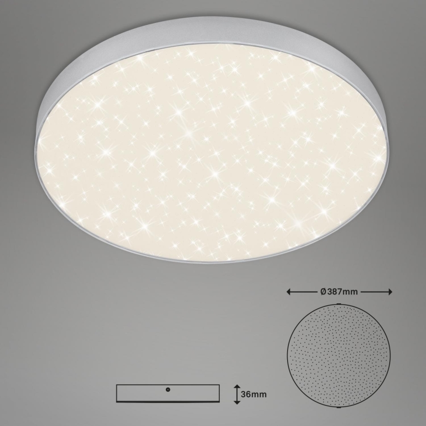 Briloner 7075-414 - LED Laevalgusti STAR SKY LED/24,5W/230V 4000K d. 38 cm hõbedane