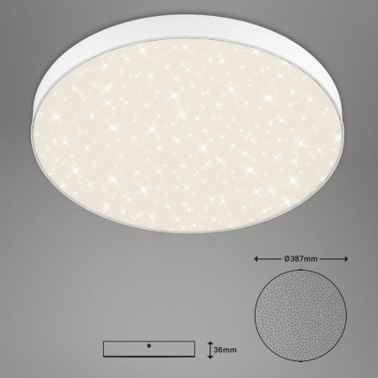 Briloner 7075-416 - LED Laevalgusti STAR SKY LED/24,5W/230V 4000K d. 38 cm valge