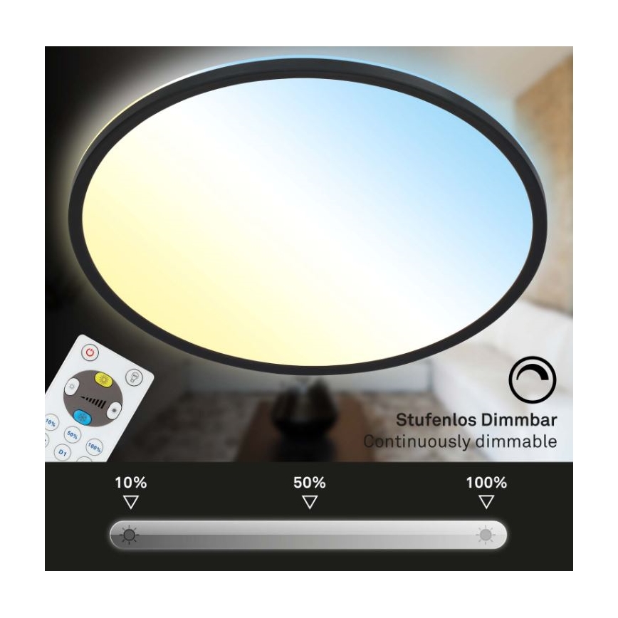 Briloner 7079-015 - LED Hämardatav laevalgusti SLIM LED/18W/230V 2700-6500K + kaugjuhtimispult