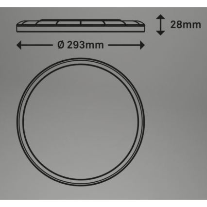 Briloner 7079-015 - LED Hämardatav laevalgusti SLIM LED/18W/230V 2700-6500K + kaugjuhtimispult