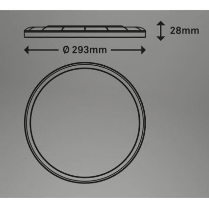 Briloner 7079-016 - LED Hämardatav laevalgusti SLIM LED/18W/230V 2700-6500K + kaugjuhtimispult