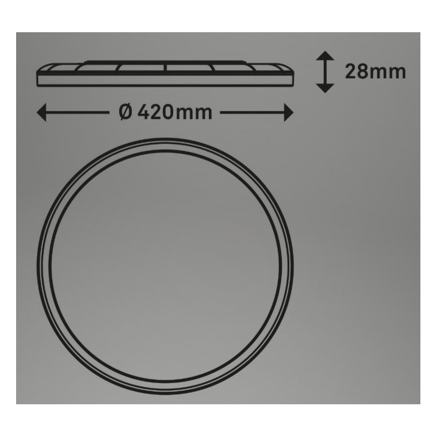Briloner 7080-015 - LED Hämardatav laevalgusti SLIM LED/22W/230V 2700-6500K + kaugjuhtimispult
