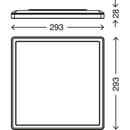 Briloner 7081-016 - LED Hämardatav laevalgusti SLIM LED/18W/230V 2700-6500K + pult