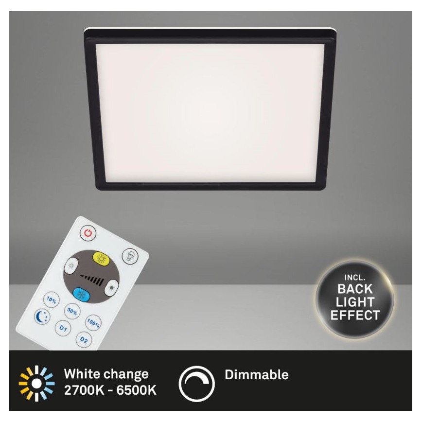 Briloner 7082-015 - LED Hämardatav laevalgusti SLIM LED/22W/230V 2700-6500K + pult
