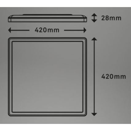 Briloner 7082-016 - LED Hämardatav laevalgusti SLIM LED/22W/230V 2700-6500K + kaugjuhtimispult