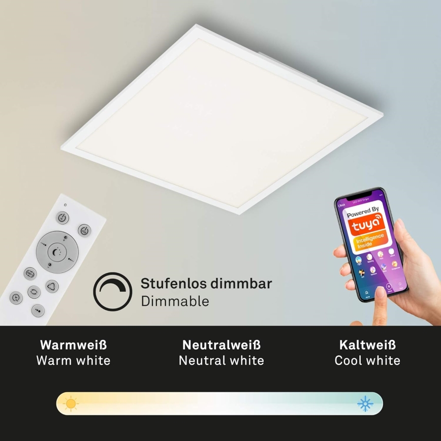 Briloner 7087-016 - LED RGBW Hämardatav valgusti SMART LED/24W/230V 3000-6500K Wi-Fi Tuya + kaugjuhtimispult